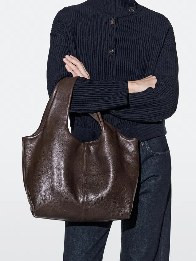 Mittlere Nappaleder-Tasche Mittlere Nappaleder-Tasche