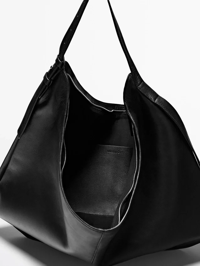 Mittlere Nappaleder-Tasche Mittlere Nappaleder-Tasche