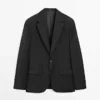 Nadelstreifen-Blazer aus Cool Wool