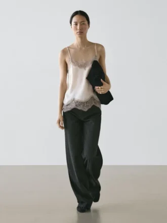 Oberteil mit Knitteroptik