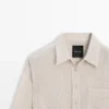Overshirt aus 100 % Leinen im Waffelstrick Overshirt aus 100 % Leinen im Waffelstrick