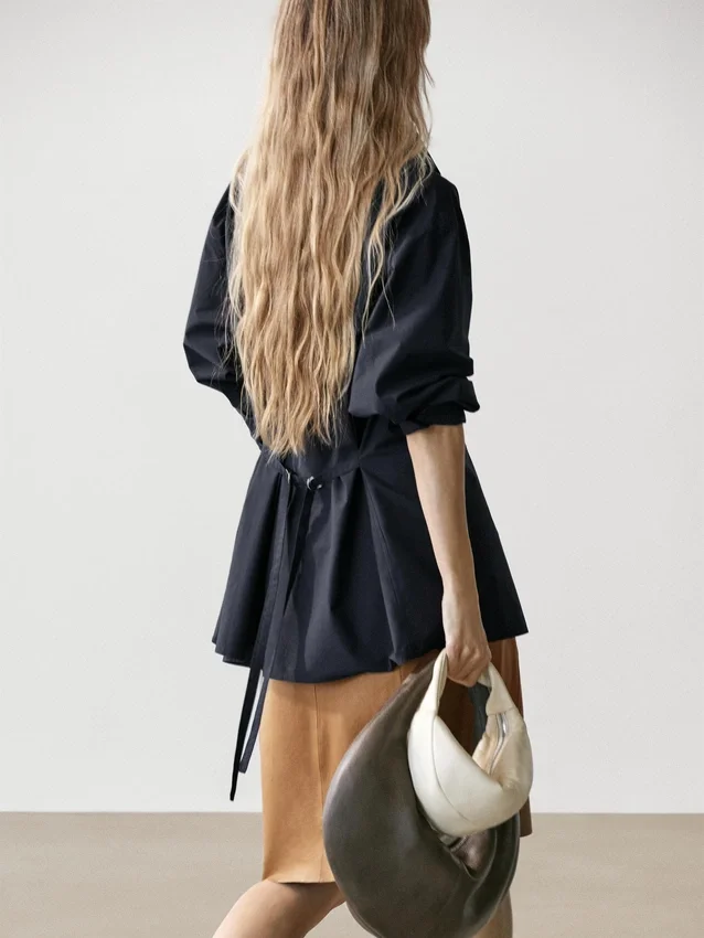 Overshirt aus Baumwollmischung mit Tasche Overshirt aus Baumwollmischung mit Tasche