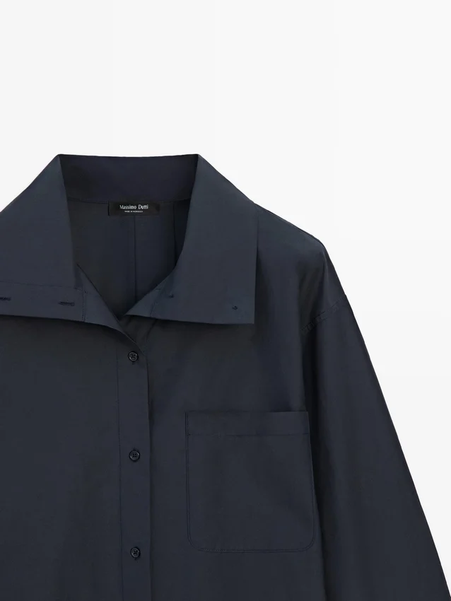 Overshirt aus Baumwollmischung mit Tasche Overshirt aus Baumwollmischung mit Tasche