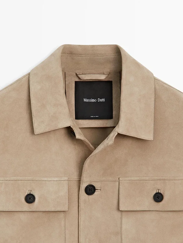 Overshirt aus Wildleder Overshirt aus Wildleder