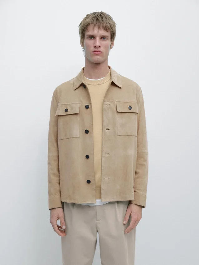 Overshirt aus Wildleder Overshirt aus Wildleder