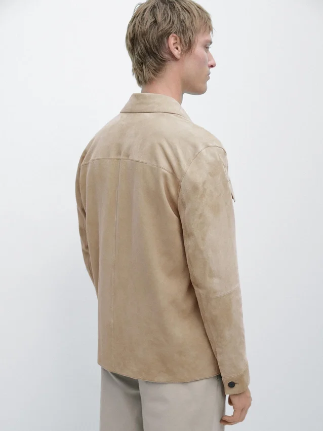 Overshirt aus Wildleder Overshirt aus Wildleder