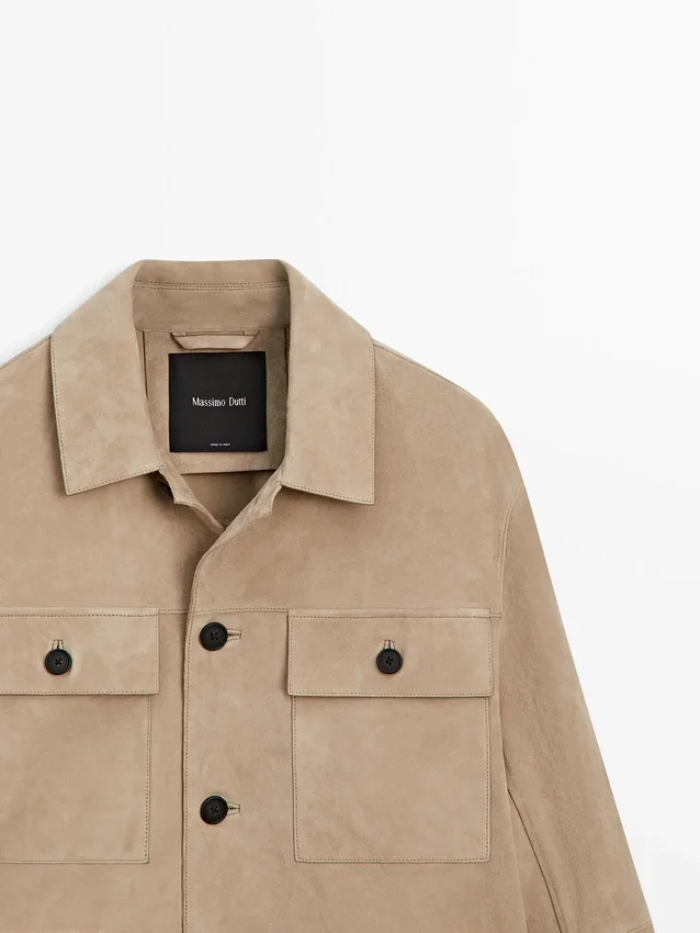 Overshirt aus Wildleder Overshirt aus Wildleder