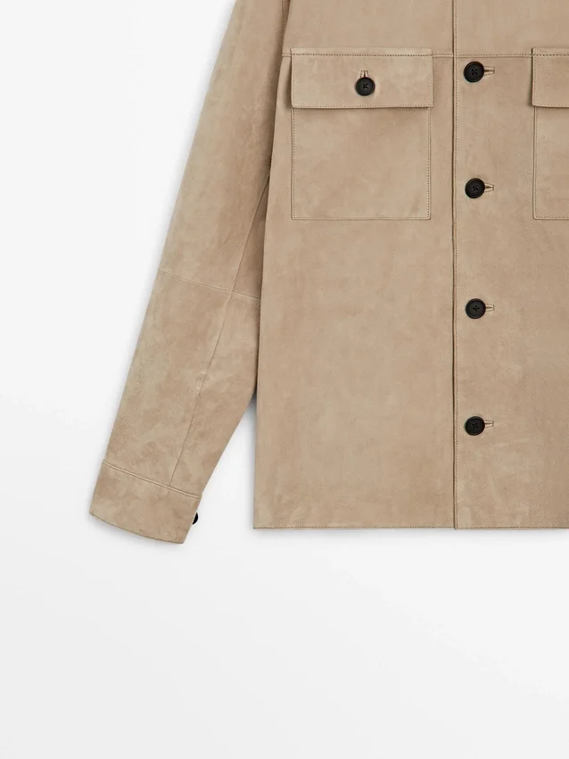 Overshirt aus Wildleder Overshirt aus Wildleder