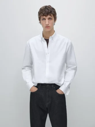 Oxford-Hemd aus 100 % Baumwolle in Regular Fit