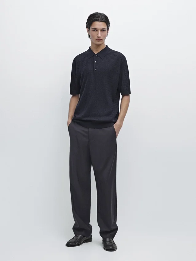 Poloshirt aus Merinowolle Poloshirt aus Merinowolle