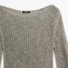 Pullover aus Baumwollmischung mit Cutwork-Muster