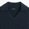 Pullover aus Baumwollmischung mit Poloshirt-Kragen