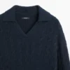 Pullover aus Baumwollmischung mit Poloshirt-Kragen