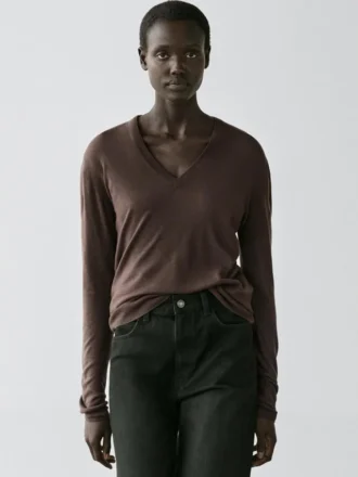 Pullover aus Seiden-Woll-Mischung