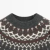 Pullover aus Wolljacquard-Strick