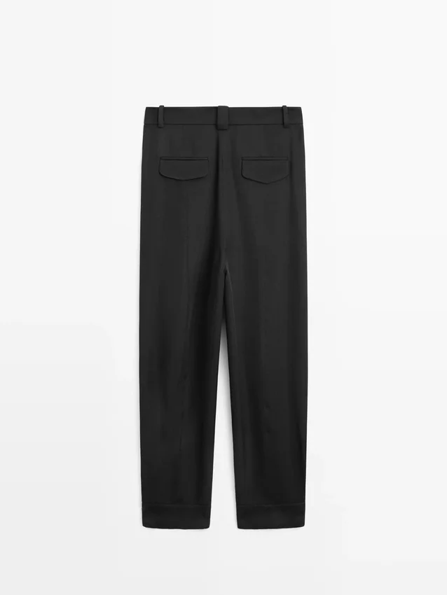 Sarouel-Hose aus fließendem Stoff Sarouel-Hose aus fließendem Stoff