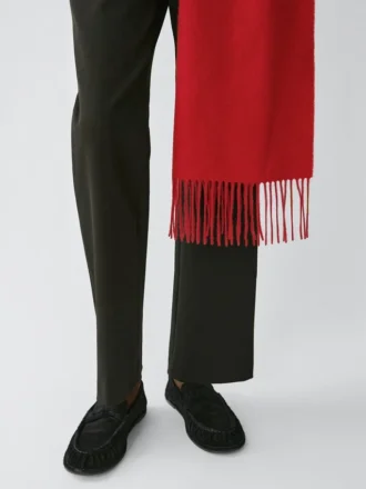 Schal mit Fransen aus 100 % Kaschmir