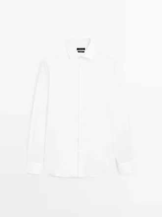 Slim-Fit-Hemd aus 100 % Baumwolle