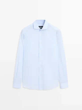 Slim-Fit-Hemd aus 100 % Baumwolle