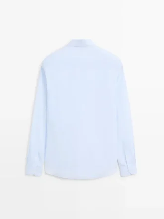 Slim-Fit-Hemd aus 100 % Baumwolle