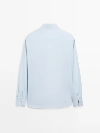 Slim-Fit-Hemd aus 100 % Baumwolle