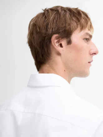 Slim Fit Hemd aus 100 % Baumwollpopeline