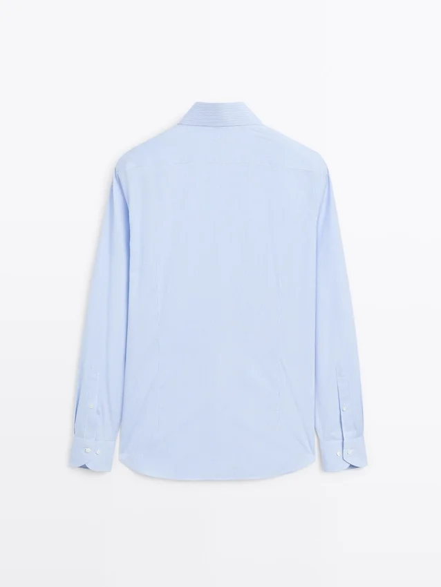 Slim-Fit-Hemd aus gestreiftem Twill Slim-Fit-Hemd aus gestreiftem Twill