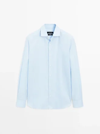 Slim-Fit-Hemd mit Streifen