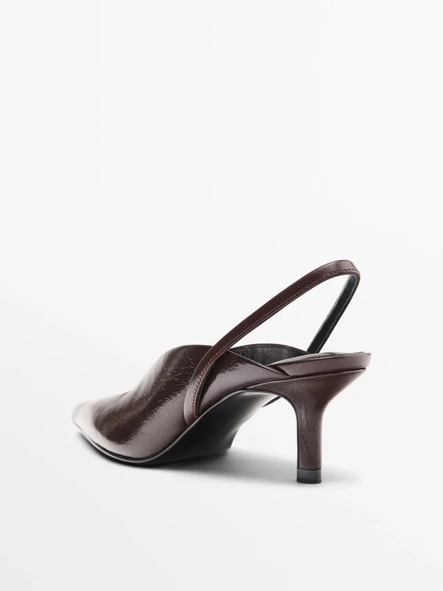 Slingback-Schuhe mit hohem Absatz Slingback-Schuhe mit hohem Absatz