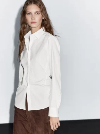 Stretch-Hemd aus Baumwollmischung