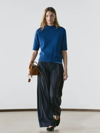 Strickpullover aus Baumwollmischung