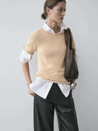 Strickpullover aus Baumwollmischung Strickpullover aus Baumwollmischung