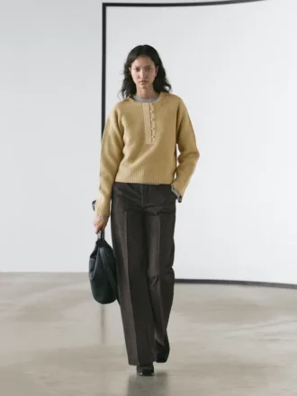 Strickpullover aus Wollmischung