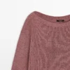 Strickpullover mit U-Boot-Ausschnitt Strickpullover mit U-Boot-Ausschnitt