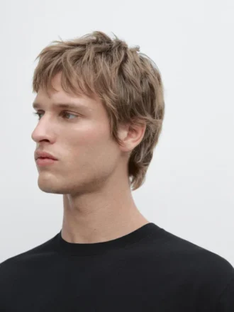 T-Shirt aus Baumwollstrick