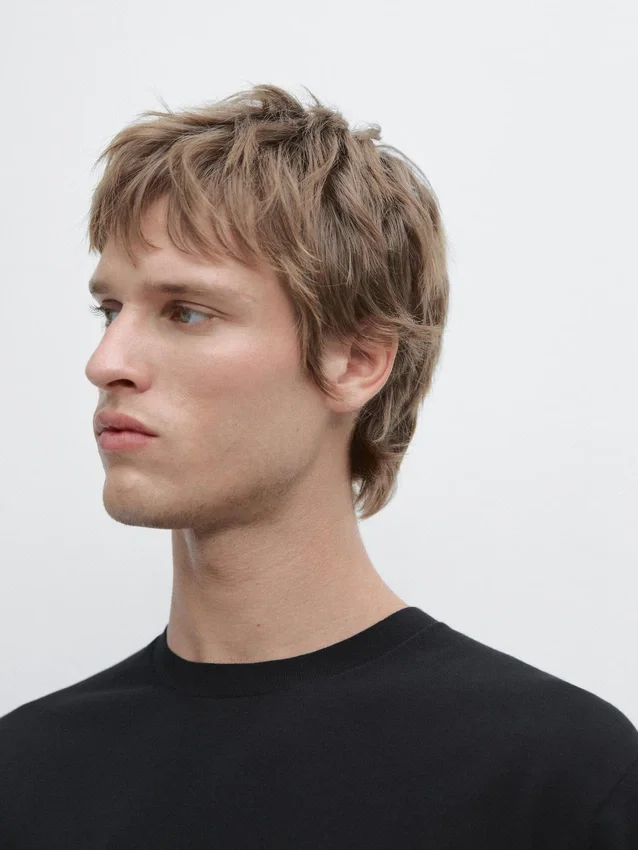 T-Shirt aus Baumwollstrick T-Shirt aus Baumwollstrick