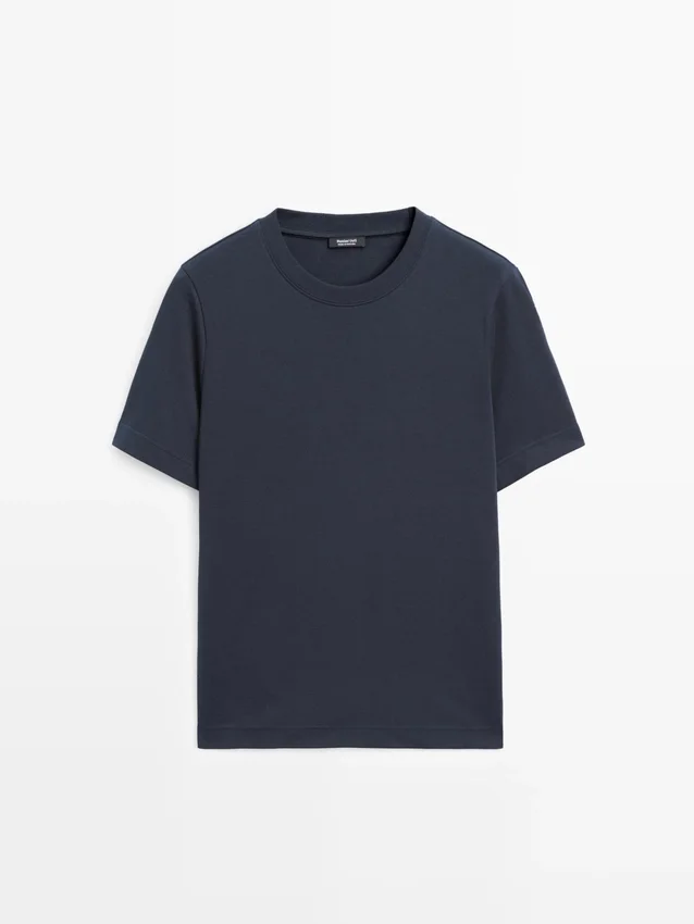 T-Shirts aus 100 % Baumwolle mit Rundhalsausschnitt T-Shirts aus 100 % Baumwolle mit Rundhalsausschnitt