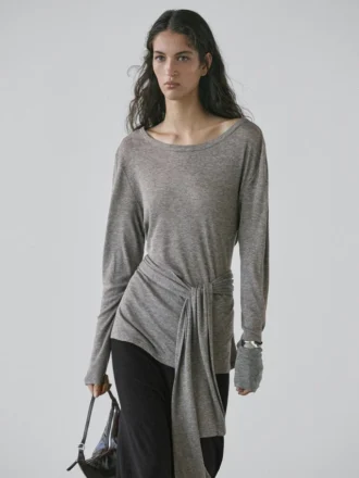 T-Shirts mit Krawatten-Detail