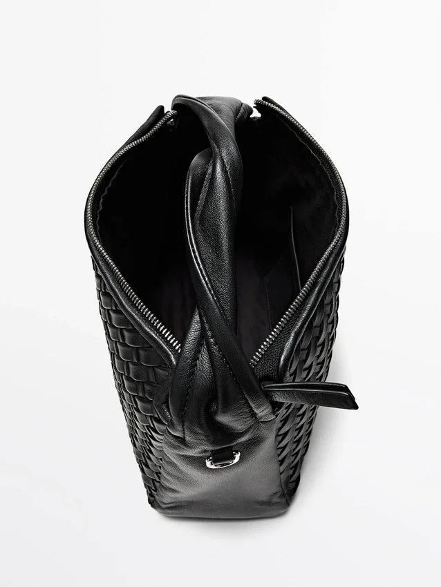 Tasche aus mittelgrober Nappaleder Tasche aus mittelgrober Nappaleder