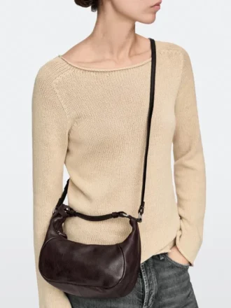 Tasche aus Nappaleder mit Metallschnalle