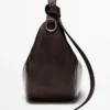 Tasche aus Nappaleder mit Metallschnalle Tasche aus Nappaleder mit Metallschnalle