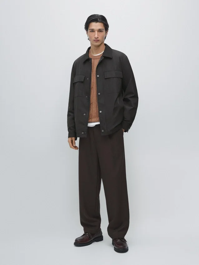 Wasserabweisendes Overshirt mit Taschen Wasserabweisendes Overshirt mit Taschen