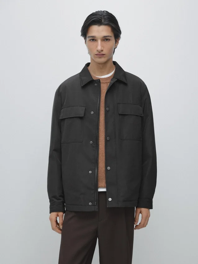 Wasserabweisendes Overshirt mit Taschen Wasserabweisendes Overshirt mit Taschen