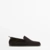 Weiche Leder-Loafer mit gerafftem Detail