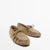 Weiche Leder-Loafer mit gerafftem Detail