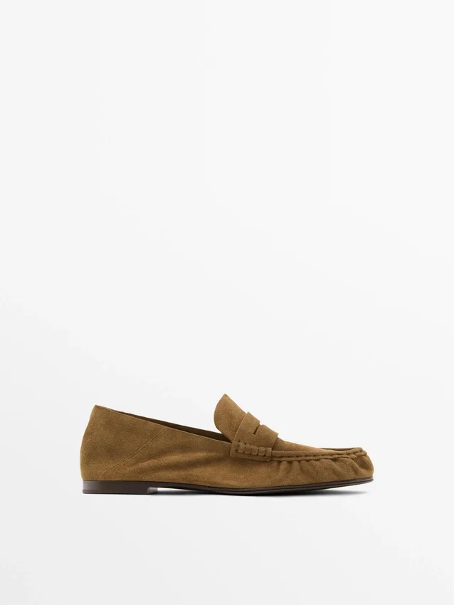 Weiche Loafer aus Spaltleder Weiche Loafer aus Spaltleder