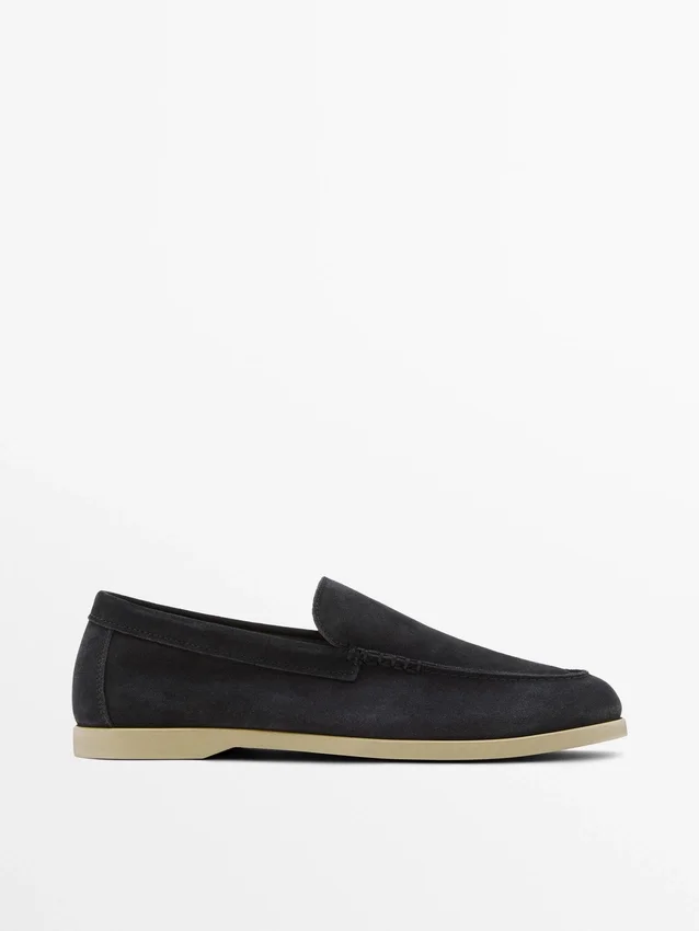 Weiche Loafer aus Spaltleder Weiche Loafer aus Spaltleder