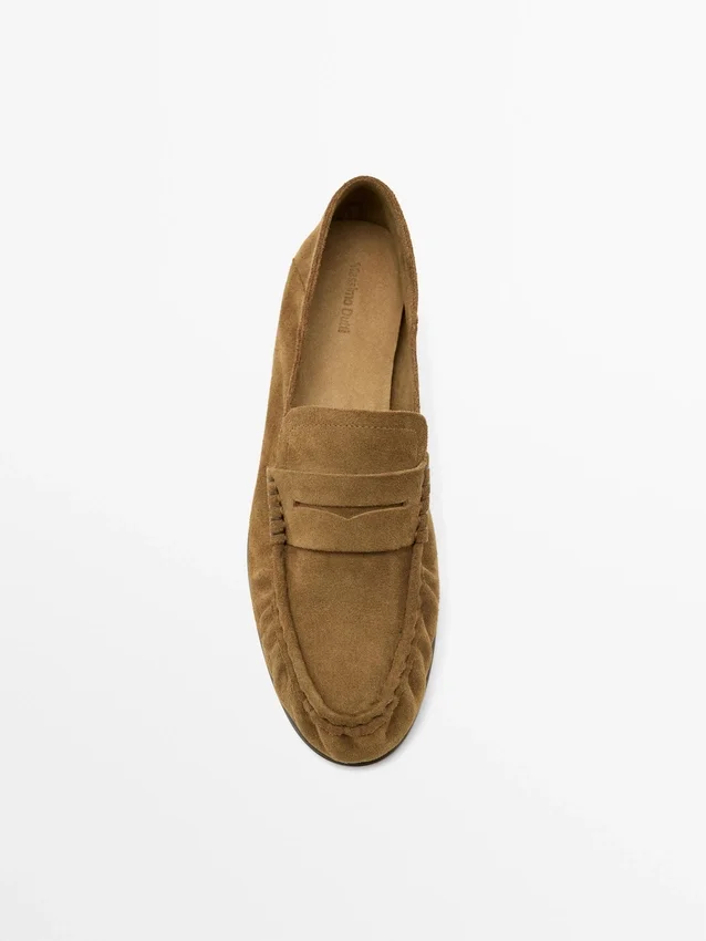 Weiche Loafer aus Spaltleder Weiche Loafer aus Spaltleder