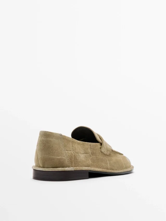 Weiche Loafer aus Spaltleder Weiche Loafer aus Spaltleder