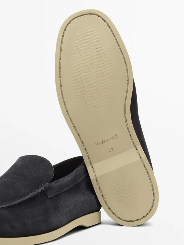 Weiche Loafer aus Spaltleder Weiche Loafer aus Spaltleder